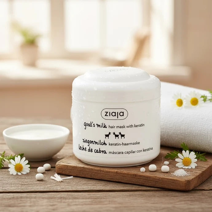 Masque Capillaire Revitalisant à la Kératine & au Lait de Chèvre